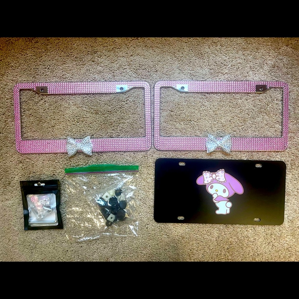License plate and covers